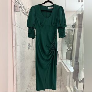 Self-Portrait Emerald Long Sleeve Dress